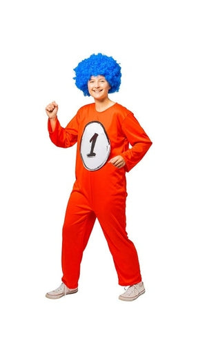 1 2 3 CAT IN THE HAT DR. SEUSS COSTUME WOMENS