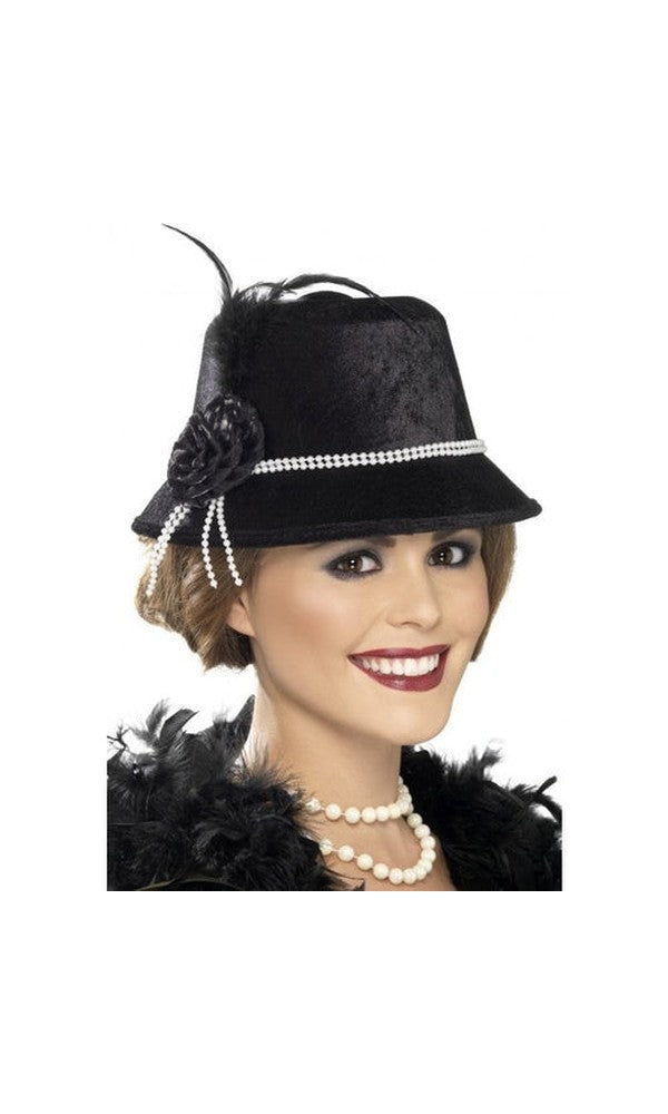 1920S Black Hat For Adults