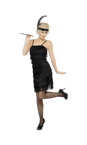 1920s Fringe Flapper Costume For Adults