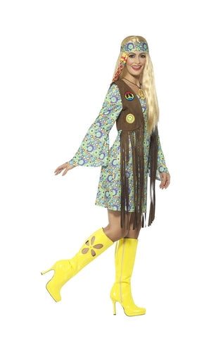 1960s Hippie Chick Costume For Adults
