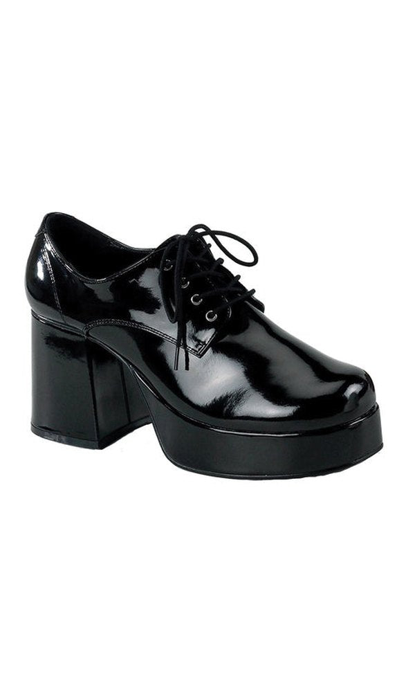 1970S Mens Patent Leather Platform Shoes Large
