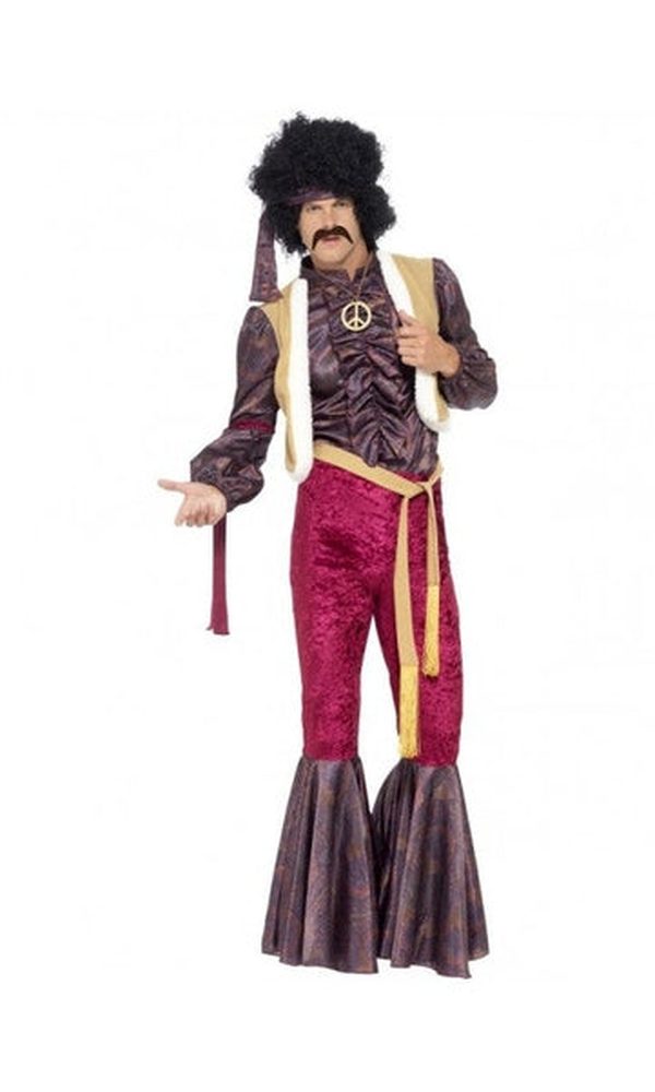 1970s Psychedelic Rocker Costume with Flares