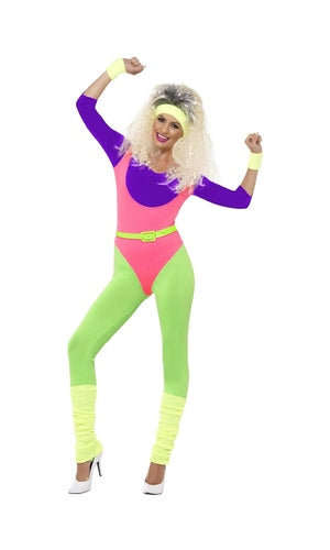 1980's Work Out Costume For Adults