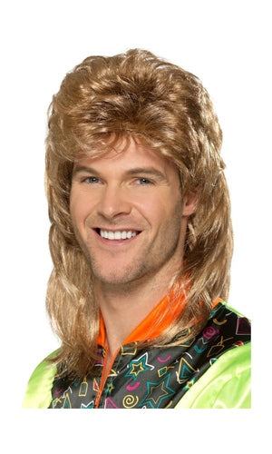 1980S Blonde & Brown Mullet Wig