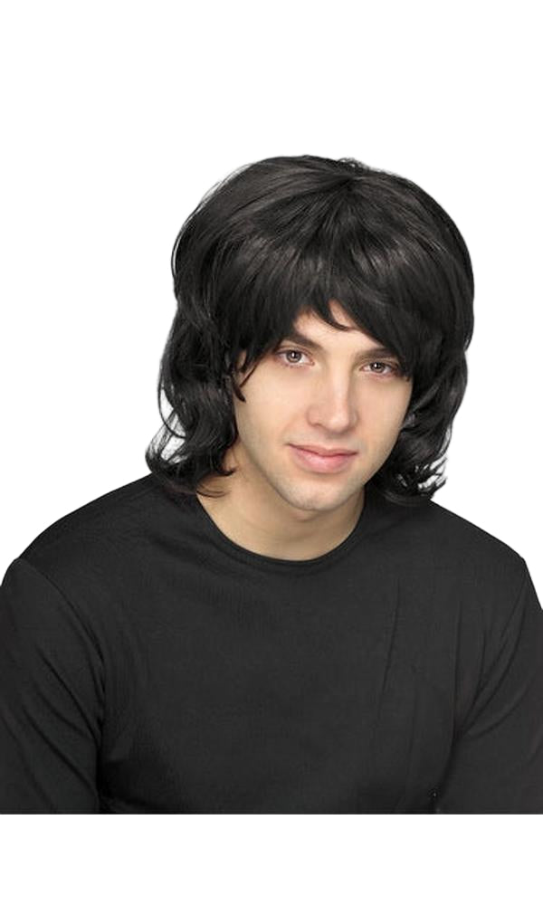 70’S BLACK SHAG WIG – ADULT