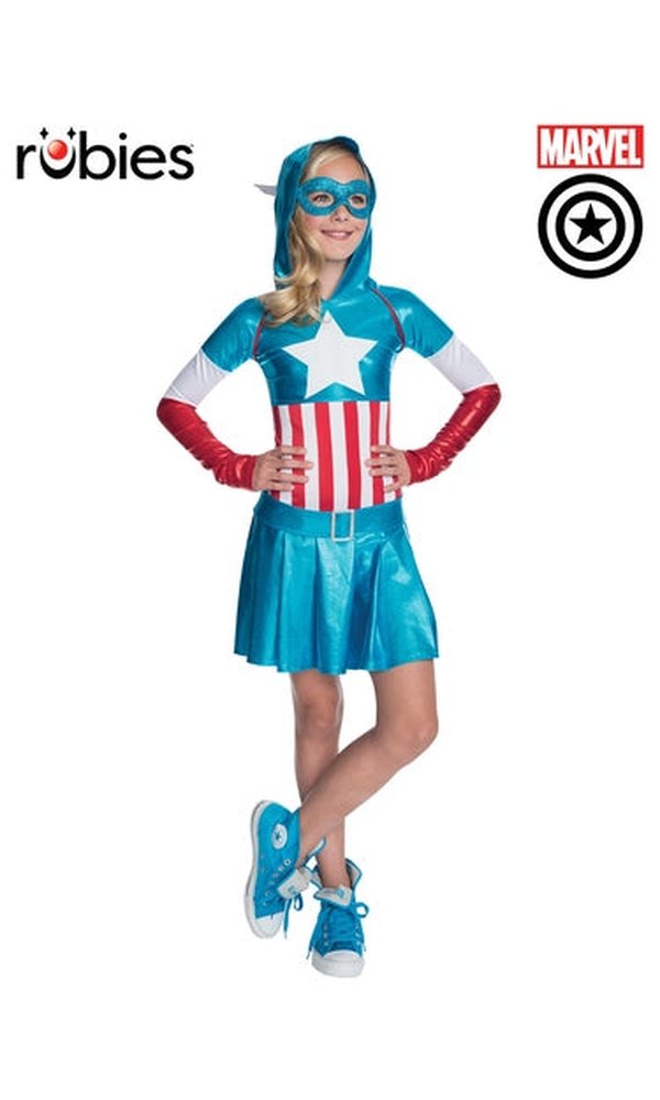 AMERICAN DREAM HOODIE DRESS COSTUME CHILD