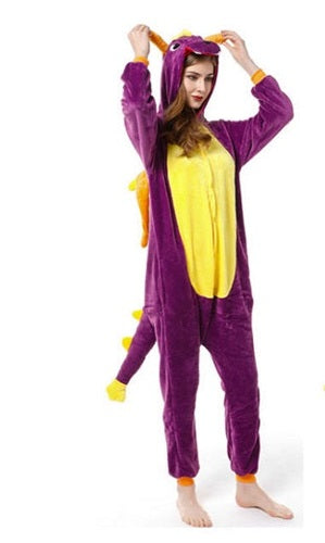 Adult Onesie Dragon Costume Large