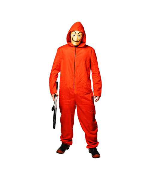 Squid Games Bank Robber Jumpsuit Costume For Adults