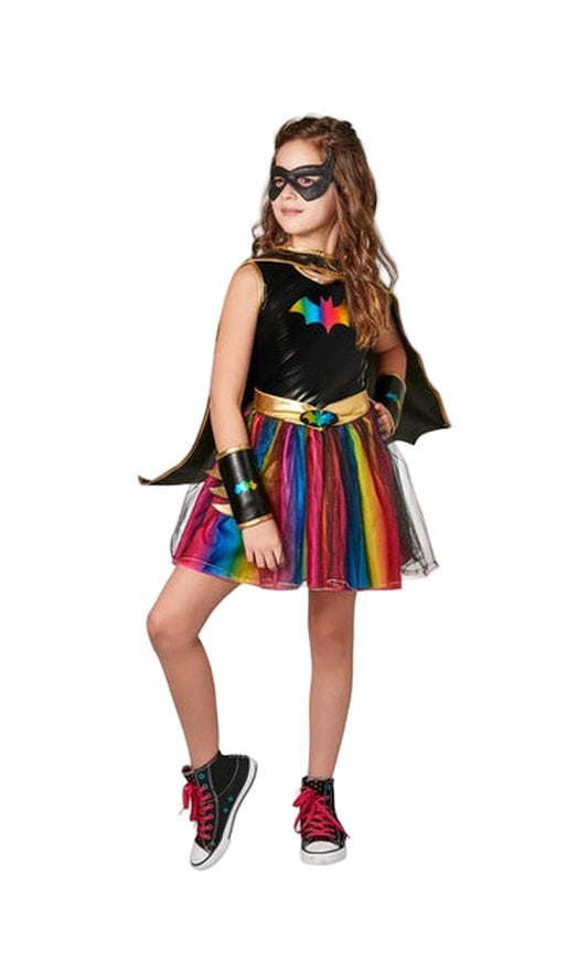 BATGIRL DELUXE RAINBOW TUTU COSTUME, CHILD