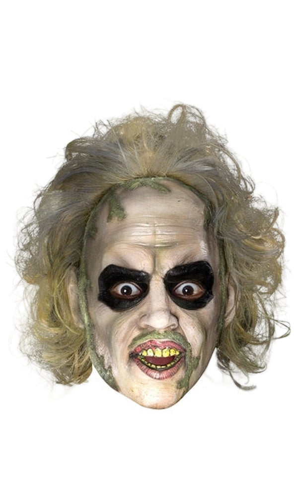 BEETLEJUICE 3/4 VINYL MASK WITH HAIR – ADULT