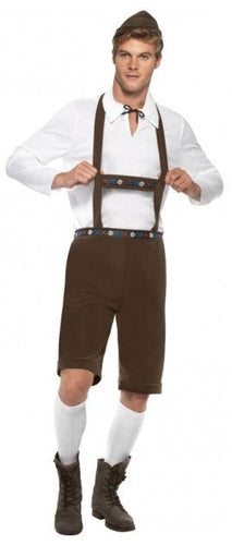 Bavarian Man Costume, Brown X Lge Fit
