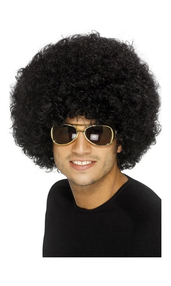 Black 70's Funky Afro Wig