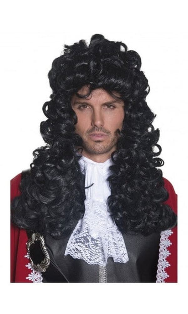 Black Pirate Captain Wig