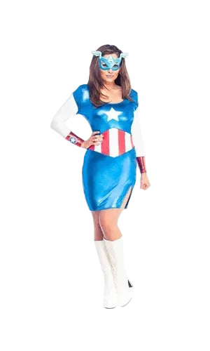 CAPTAIN AMERICA DREAM SEXY COSTUME, ADULT