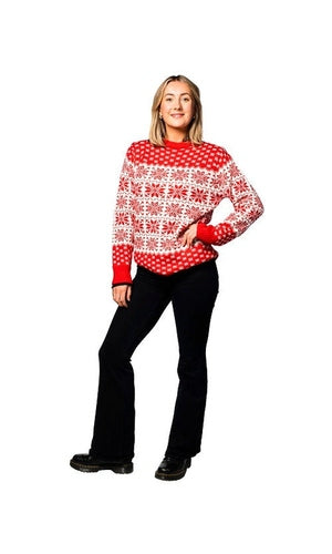 CHRISTMAS JUMPER SNOWFLAKE LADY