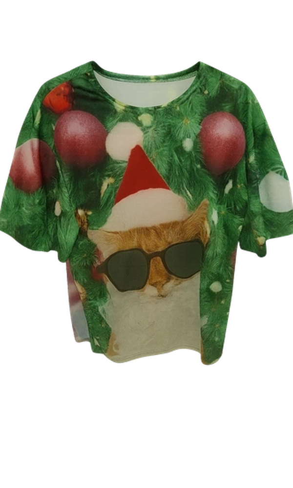 Christmas Cat Costume T-SHIRT