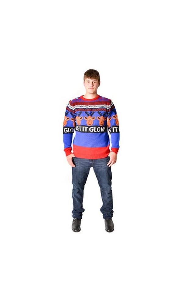 Christmas Jumper Adult Let it Glow