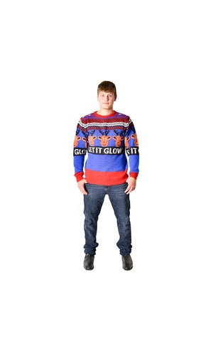 Christmas Jumper Adult Let it Glow