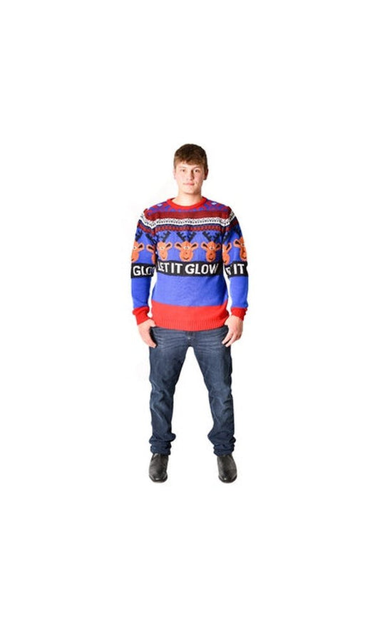 Christmas Jumper Adult Let it Glow
