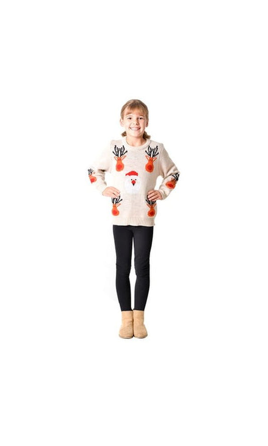 Christmas Jumper Reindeer Santa Child