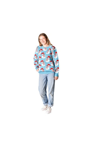 Christmas Jumper Snowman Women