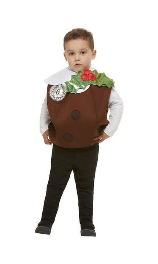 Christmas Pudding 3D Costume, Brown Child