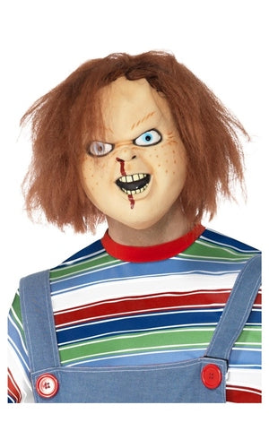 Chucky Latex Mask, Brown, Full Overhead