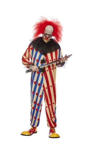 Creepy Clown Costume, Mens
