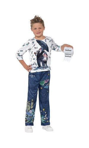 Deluxe Billionaire Boy Costume For Kids - David Walliams