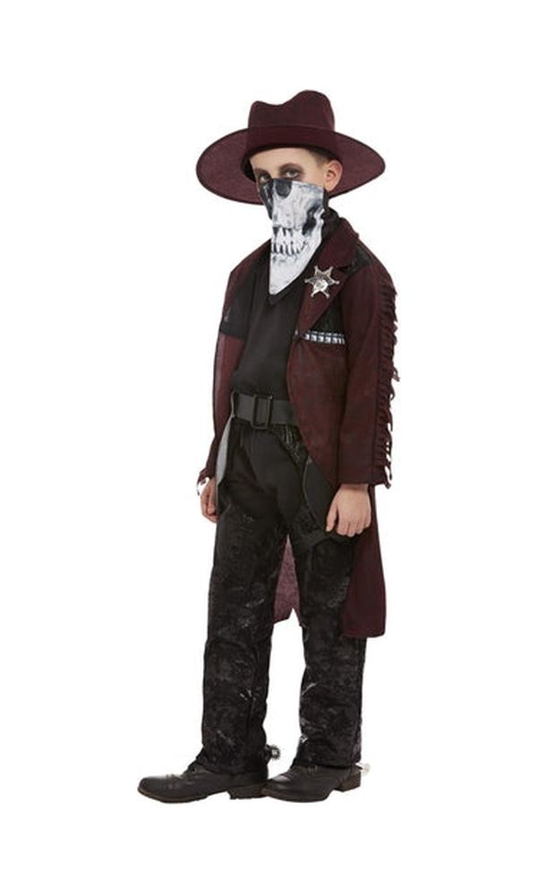 Deluxe Dark Spirit Western Cowboy Costume For Kids