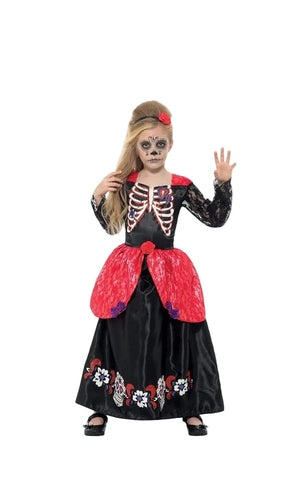 Deluxe Day of The Dead Costume For Kids