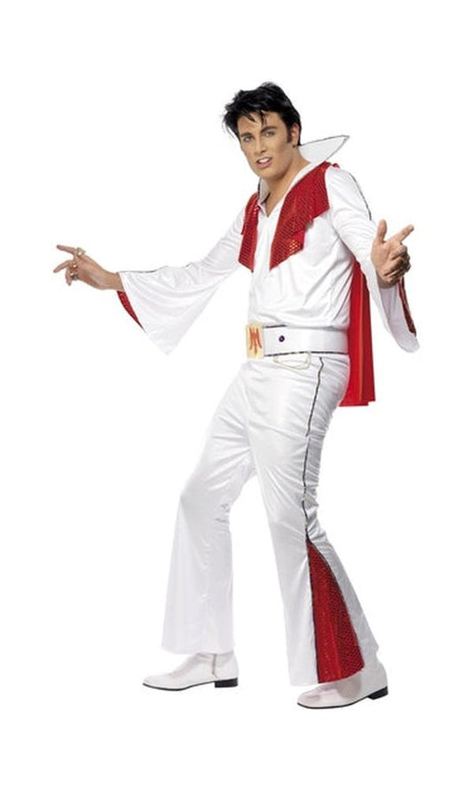 Elvis Costume, White & Red