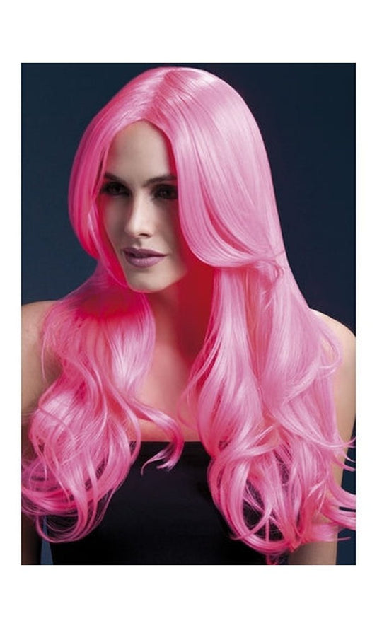 FEVER KHLOE WIG, NEON PINK