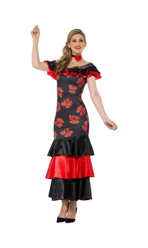 Flamenco Lady Costume Spanish Dancer
