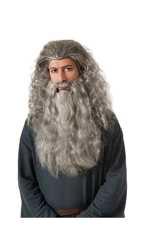 GANDALF BEARD & WIG KIT - ADULT