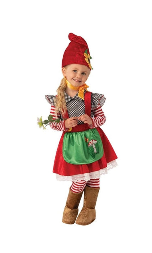 GARDEN GNOME GIRL COSTUME, CHILD ELF