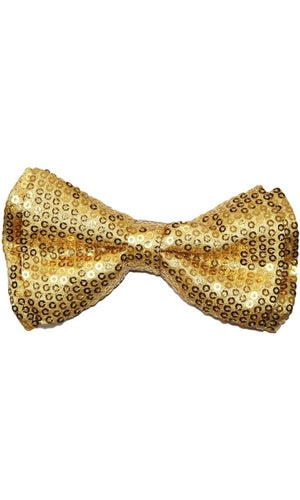 GLITTER BOW TIE GOLD