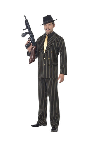 Gold Pinstripe Gangster Costume