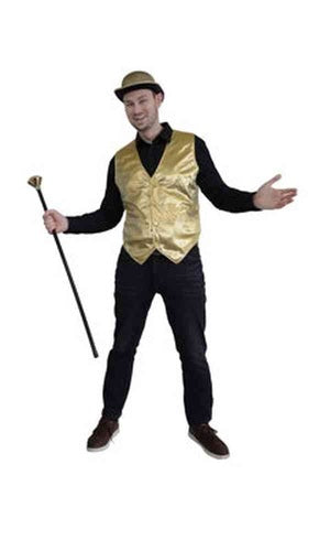 Gold Waistcoat Costume Mens