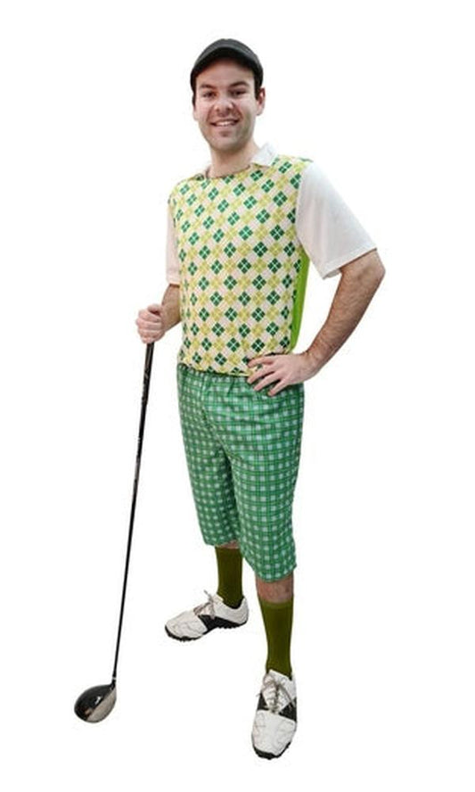 Golf Pro Costume Green Mens