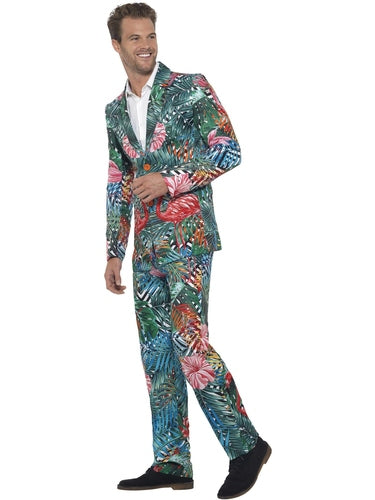 Hawaiian Tropical Flamingo Suit For Adults