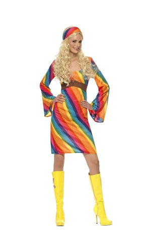 Hippie Rainbow Costume For Adults
