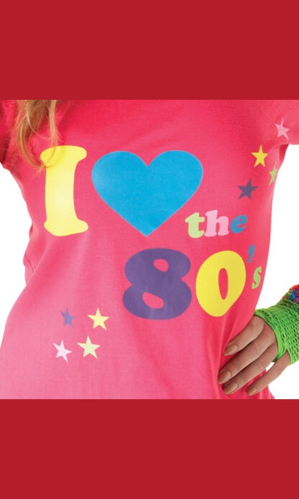 I LOVE THE 80s T-SHIRT, ADULT