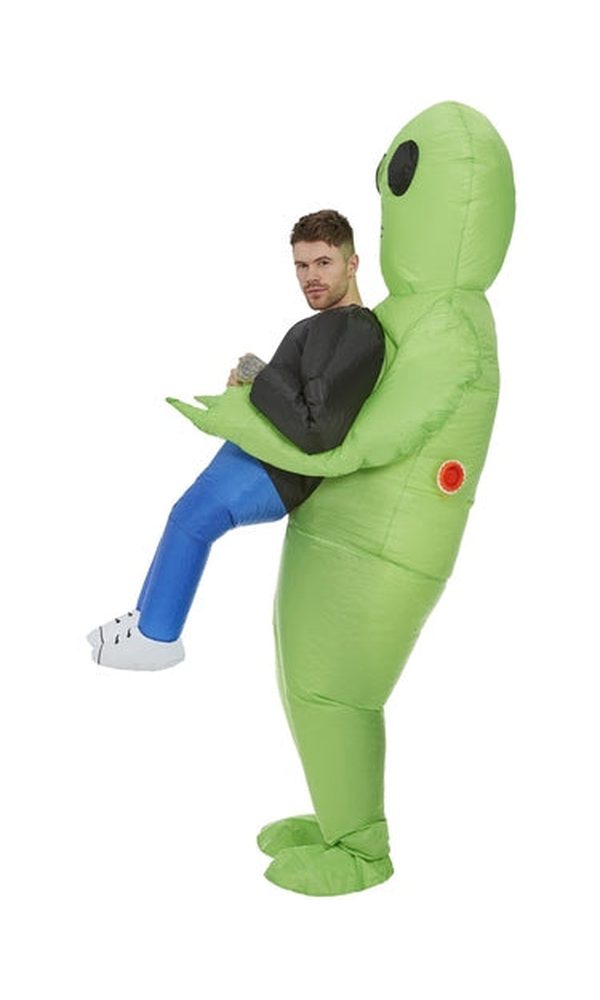Inflatable Alien Abduction Costume, Green