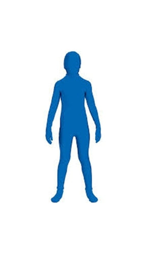 Invisible Skin Suit Teen Costume Blue