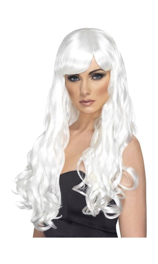 Long White Desire Wig