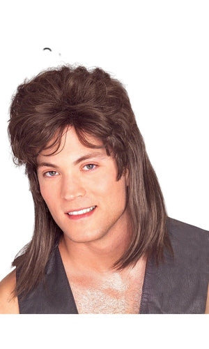 MULLET BROWN WIG – ADULT