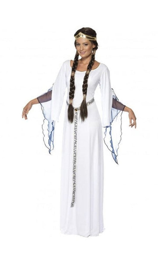 Medieval Maid Costume White