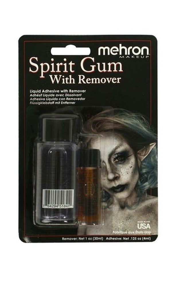 Mehron Spirit Gum 4ml with Spirit Gum Remover 30ml Carded
