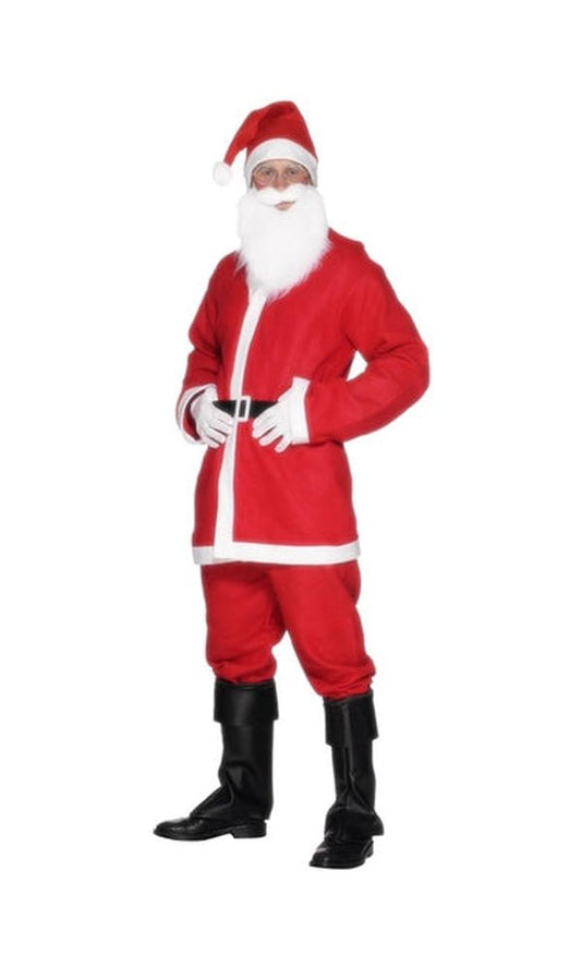 Mens Red Santa Suit Costume